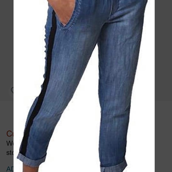 Bella Dahl Pull on denim cuffed jogger pant - Picture 1 of 5